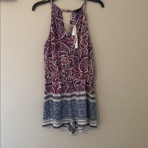 Red white and blue romper